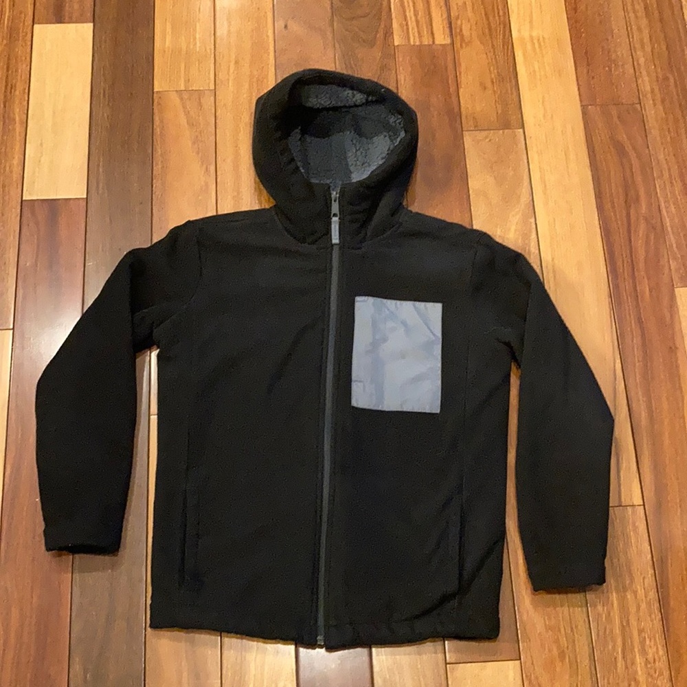Black fleece Shepra lined jacket